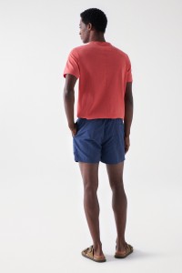 PLAIN SWIMMING TRUNKS WITH DRAWSTRING