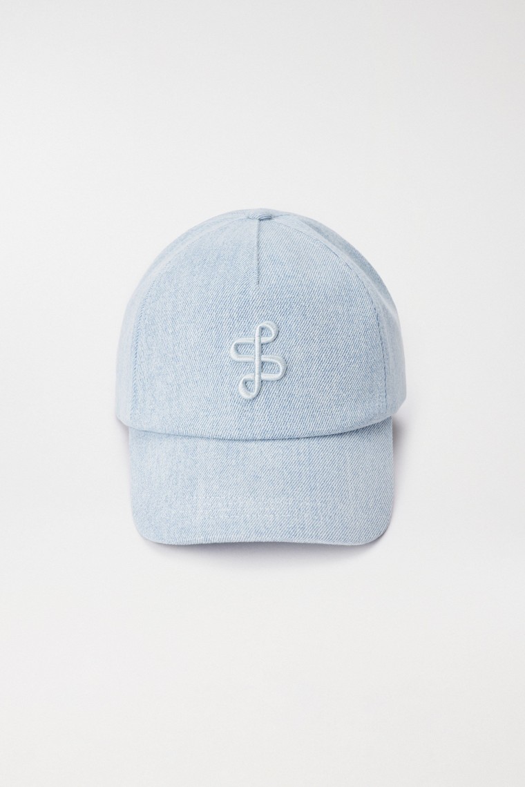 CASQUETTE EN LIGHTDENIM AVEC MARQUAGE