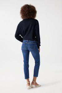 DESTINY PUSH UP CROPPED SLIM JEANS