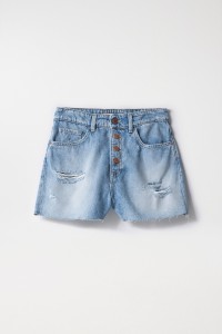 TRUE DENIM SHORTS WITH RIPS