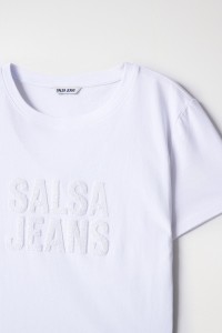 T-SHIRT AVEC LOGO SALSA ET PERLES