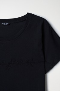 T-SHIRT WITH EMBROIDERED SALSA LOGO