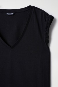 T-SHIRT WITH BRAID DETAIL