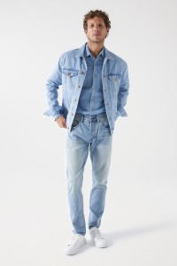 VINTAGE-JEANSBLOUSON, REGULAR-SCHNITT