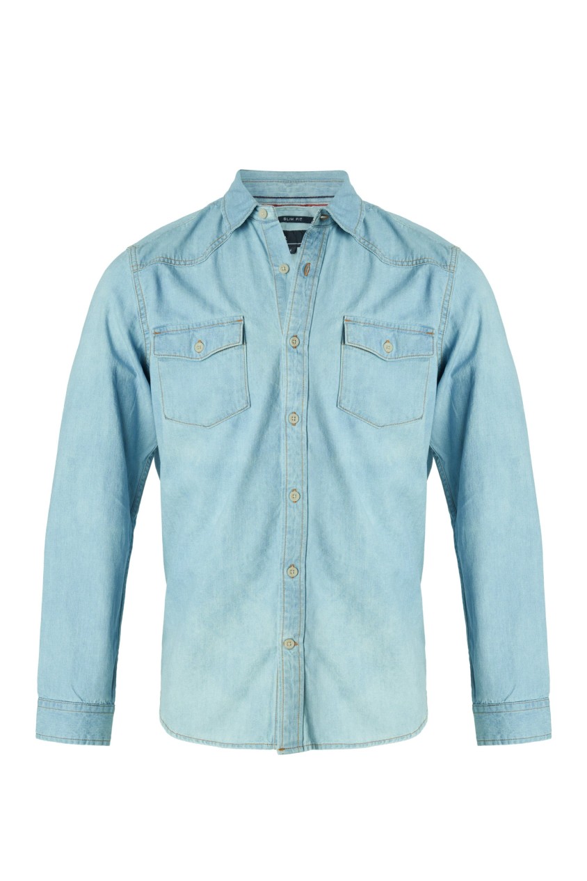 DENIM SHIRT SLIM FIT WASHED