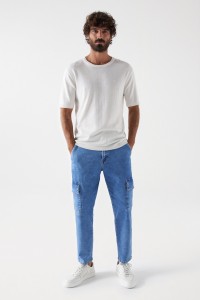 VAQUEROS CARGO CROPPED SLIM