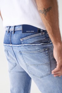 CRAFT SERIES TAPERED-JEANS IM DESTROYED-LOOK