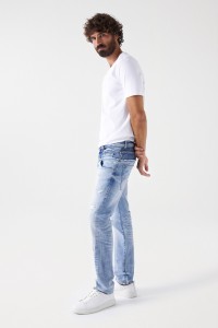 CRAFT SERIES TAPERED-JEANS IM DESTROYED-LOOK