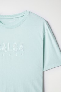 T-SHIRT EN COTON AVEC LOGO SALSA