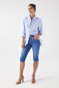 BERMUDA EM DENIM SECRET PUSH IN