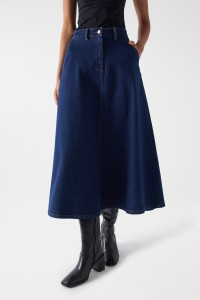 LONG DENIM SKIRT