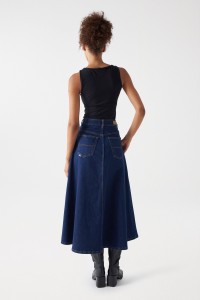 LONG DENIM SKIRT