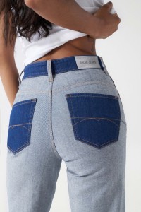 INSIDE OUT EFFECT FAITH PUSH IN JEANS