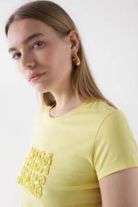 T-SHIRT WITH SALSA LOGO IN BEADS