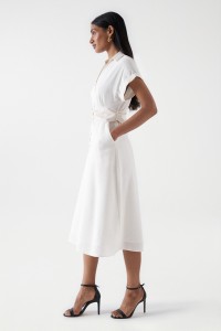 ROBE MIDI AVEC CEINTURE