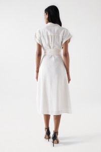 ROBE MIDI AVEC CEINTURE