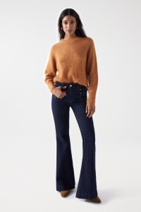 DESTINY PUSH UP FLARE JEANS WITH PREMIUM DETAIL