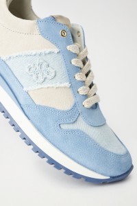 SNEAKER MIT DENIM-DETAILS