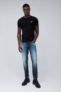 SLIM FIT JEANS WITH RIPS