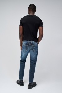 SLIM FIT JEANS WITH RIPS