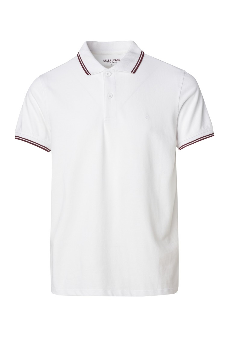 BSC POLO W STRIPED COLLAR OUTLET