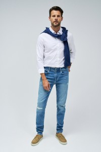 VAQUEROS S-ACTIV SLIM FIT CON ROTOS