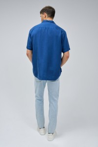 SHORT SLEEVE LIGHTDENIM SHIRT