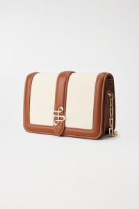 CROSSBODY BAG WITH METAL LOGO