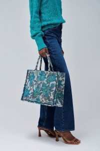 SAC CABAS  MOTIF FLORAL