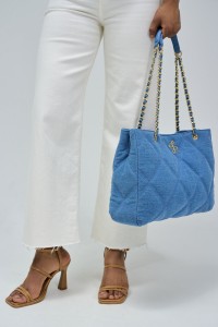 CARTEIRA TOTE EM DENIM