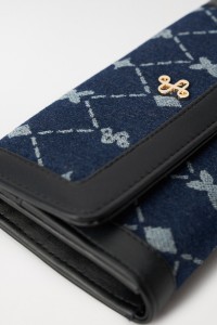 DENIM PATTERNED WALLET