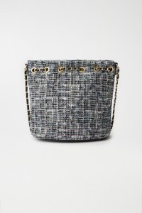 BOLSO BUCKET EN TWEED