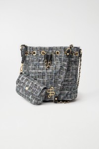 BOLSO BUCKET EN TWEED