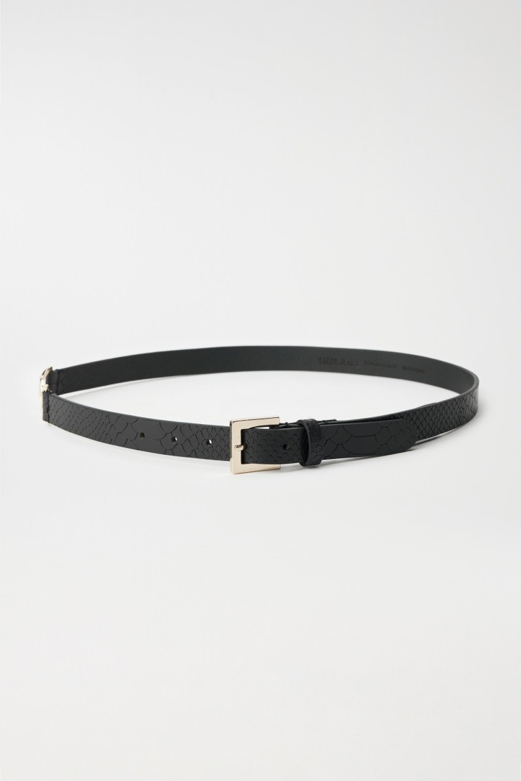 CEINTURE EN CUIR AVEC LOGO DOR