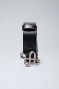 LEATHER BELT WITH GEMS