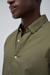 SLIM FIT SHIRT WITH MICROPRINT