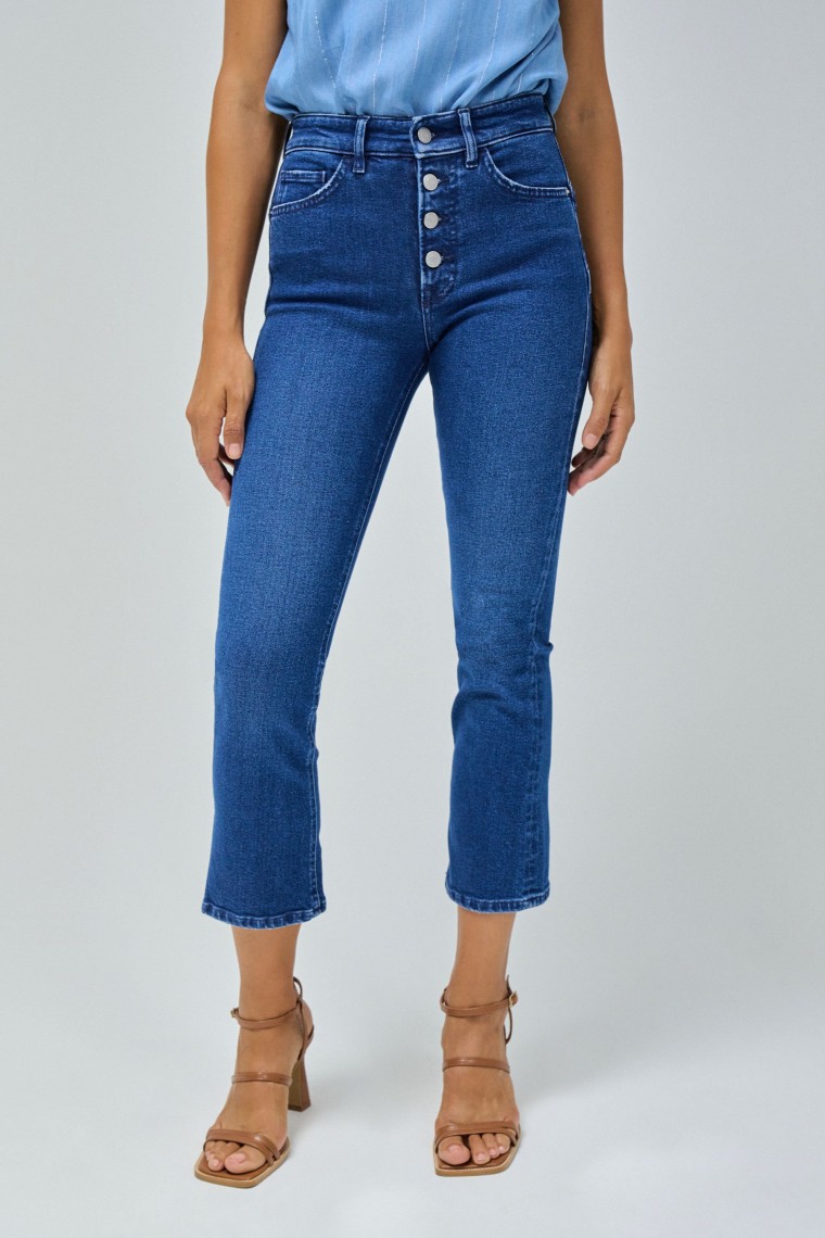 JEANS FAITH PUSH IN CROPPED FLARE