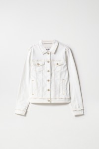 DENIM JACKET WITH FRAYED DETAILS