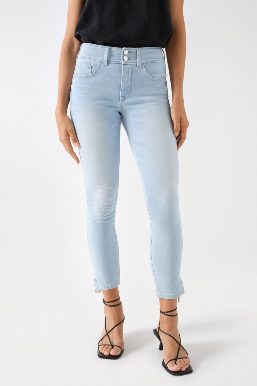 VAQUEROS SECRET PUSH IN CROPPED SKINNY