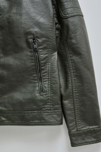 BIKER JACKET LEATHER EFFECT