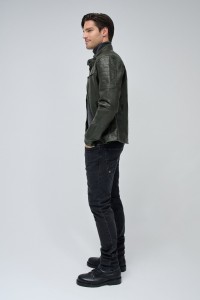 BIKER JACKET LEATHER EFFECT