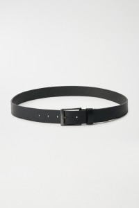 LEATHER BELT WITH LOGO