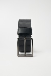 LEATHER BELT WITH LOGO