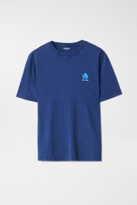 COTTON T-SHIRT WITH PRINT AND BRANDING