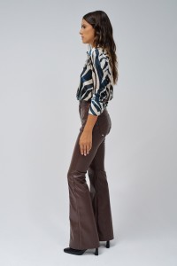 PANTALON FAITH PUSH IN FLARE EFFET CUIR