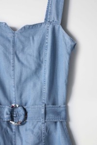 KURZER JEANS-OVERALL