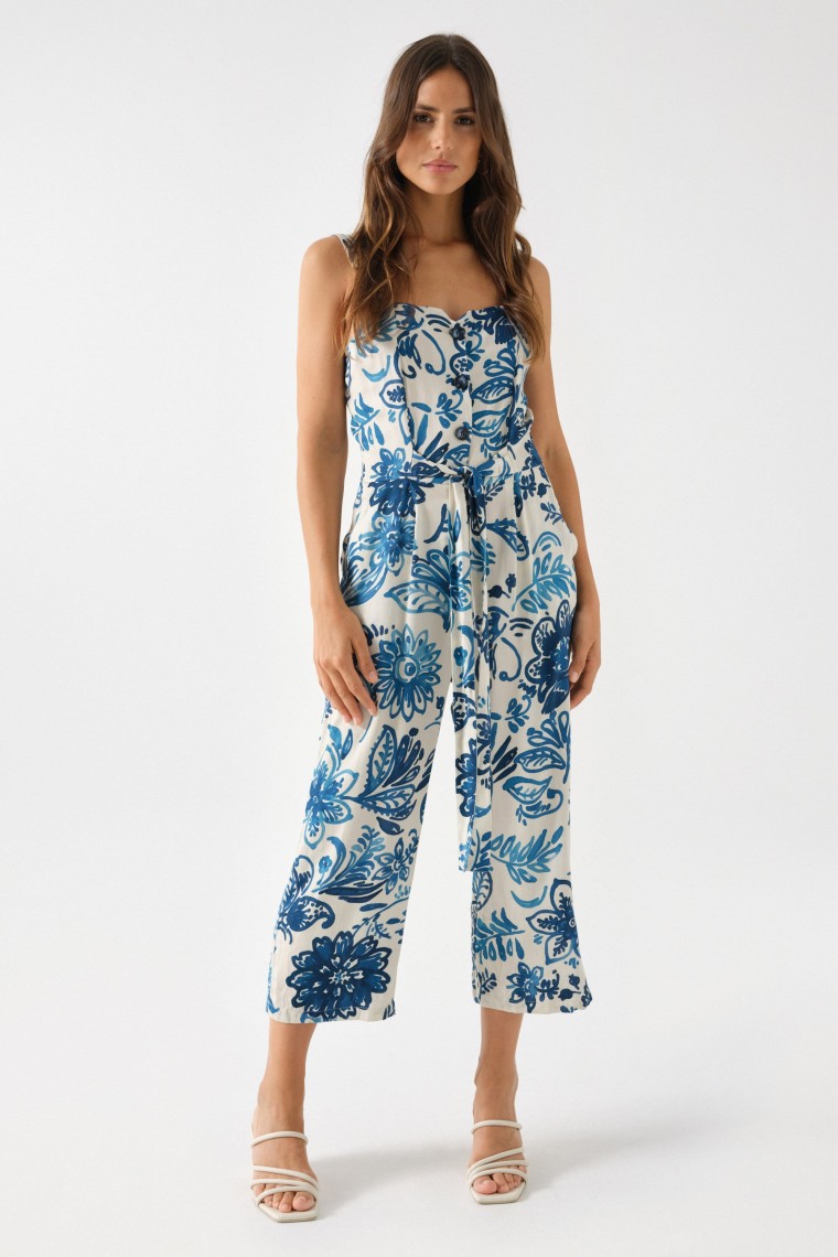 FLORAL PRINT JUMPSUIT