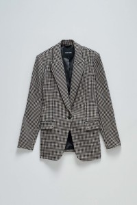 CHECKED BLAZER