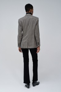 CHECKED BLAZER