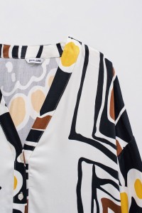 OVERSIZE SHIRT WITH COLOURED PATTERN